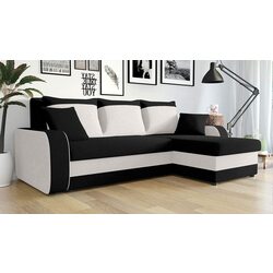 Диван угловой Mirjan24 Dalmir/Kris (Black/Beige) Thumb