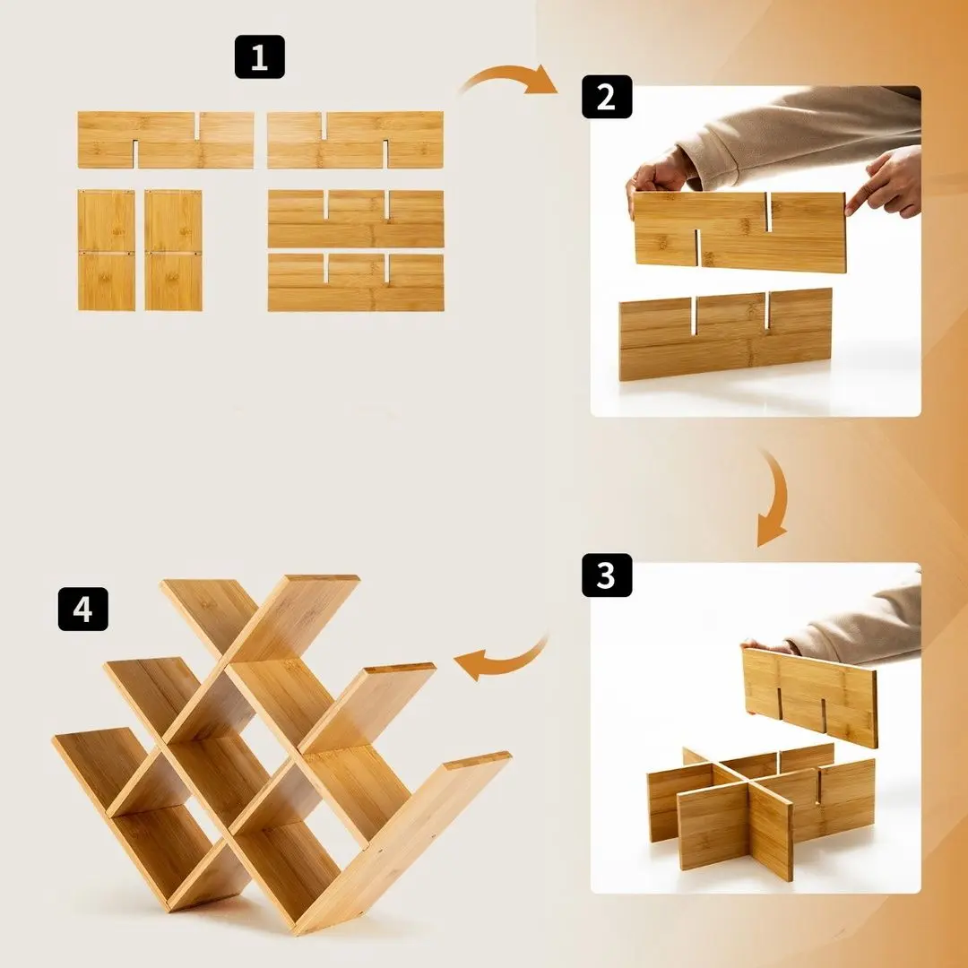 Suport pentru sticle Costway JV10233NA (Bamboo)