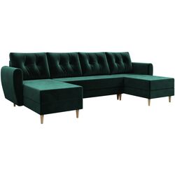 Canapea in forma de U Space Meble Palermo U Itaka 10 (Green Dark) Thumb