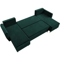 Canapea in forma de U Space Meble Palermo U Itaka 10 (Green Dark) Thumb