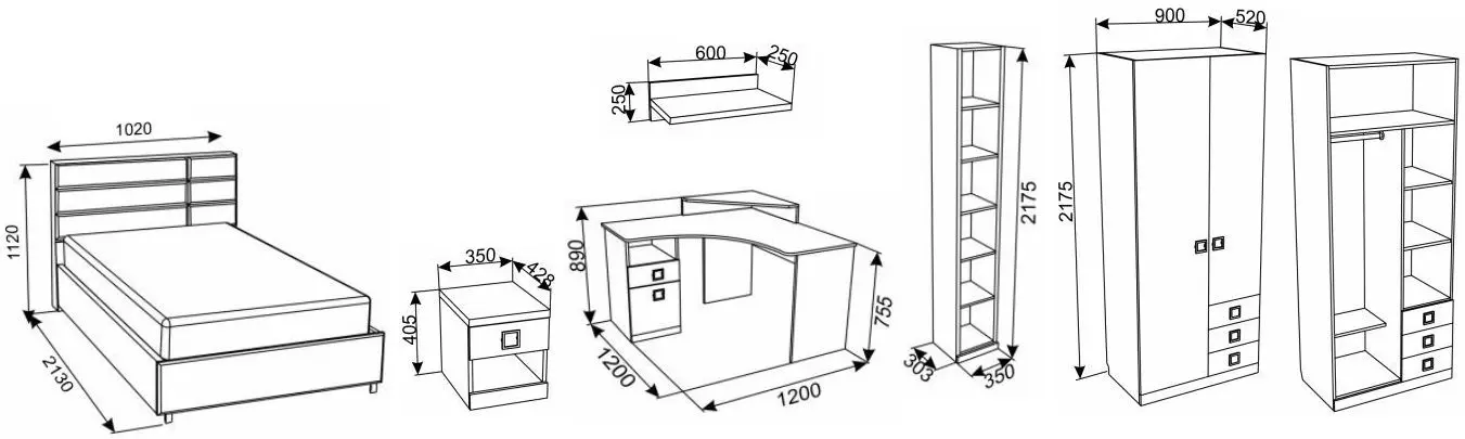 Детская Ambianta Amigo II (Серый)
