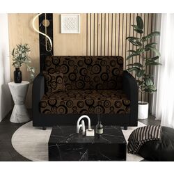 Canapea Space Meble Amerykanka Twice 120 Circle 20/Rainbow 15 (Brown/Black)