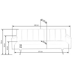 Canapea Halmar Armando (Gray) Thumb