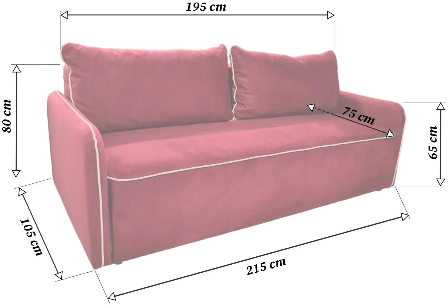 Диван DP Molly (Red) - 6