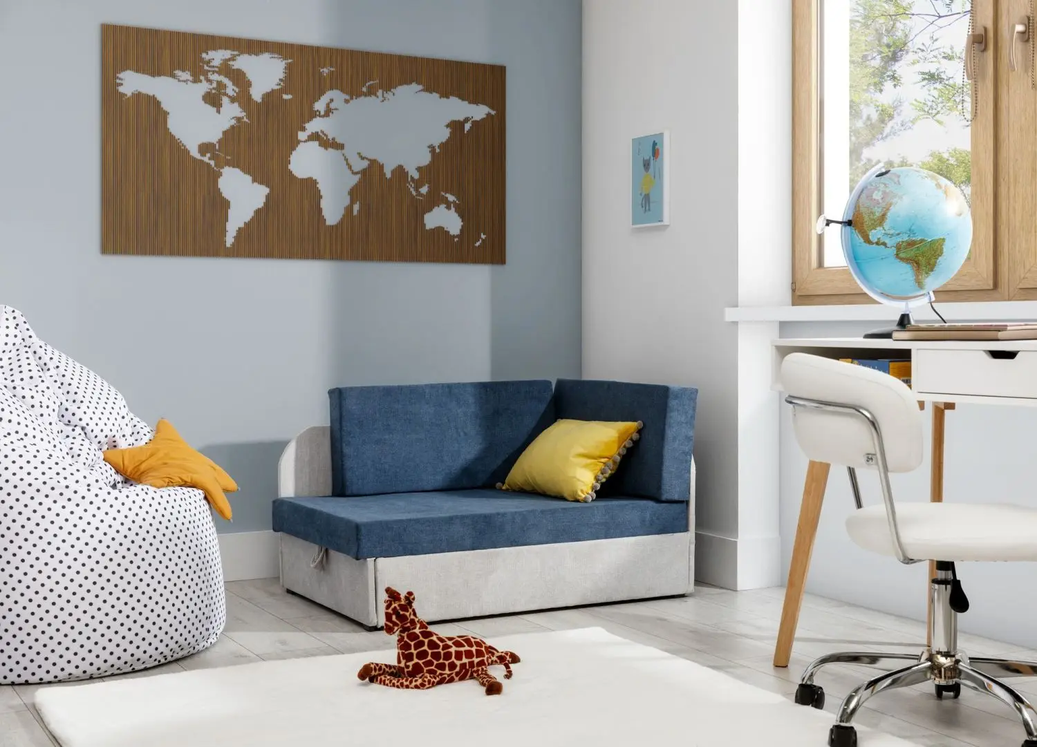 Canapea Eltap Rosa Omega 86/Omega 02 (Blue/Gray)