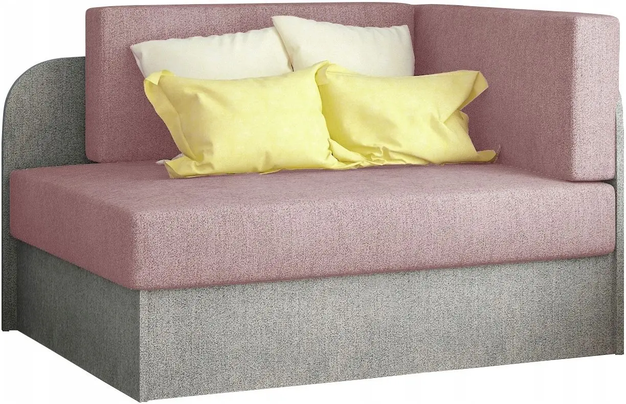 Canapea Eltap Rosa Omega 91/Omega 02 (Powdery Pink/Light Gray)