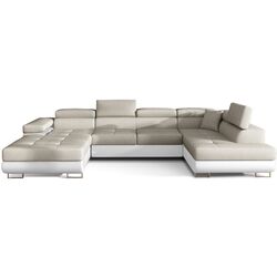 Диван П-образный Eltap Rodrigo Dora 21/Soft 17 Right (Beige/White)