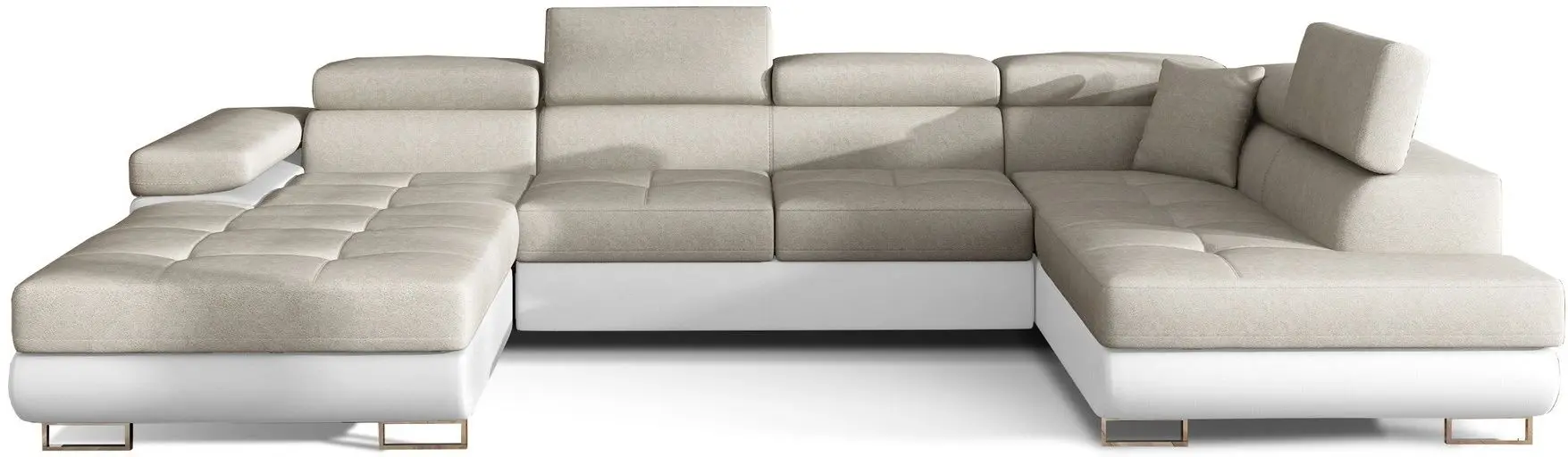 Диван П-образный Eltap Rodrigo Dora 21/Soft 17 Right (Beige/White)