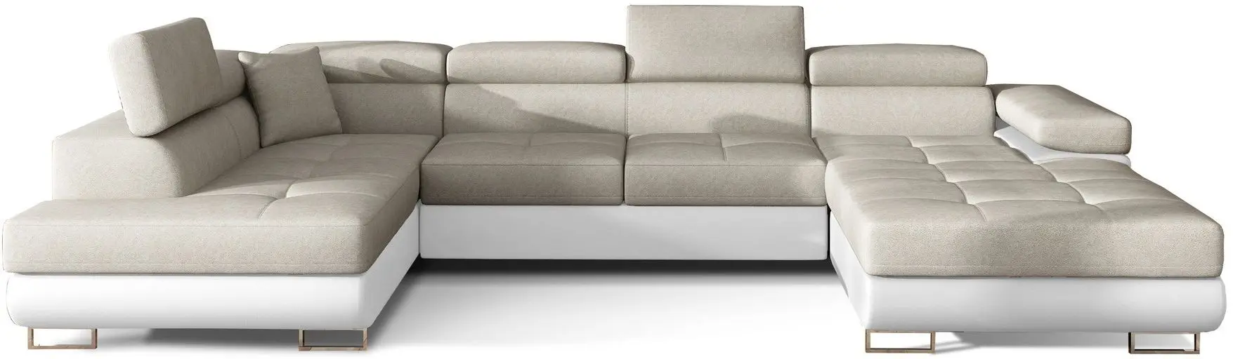 Диван П-образный Eltap Rodrigo Dora 21/Soft 17 Left (Beige/White)