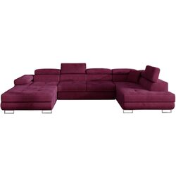 Canapea in forma de U Eltap Rodrigo Matt Velvet 68 Right (Burgundy)