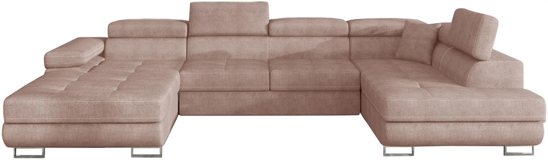 Canapea in forma de U Eltap Rodrigo Omega 91 Right (Powdery Pink)