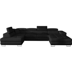 Canapea in forma de U Eltap Rodrigo Sawana 14 Left (Black)