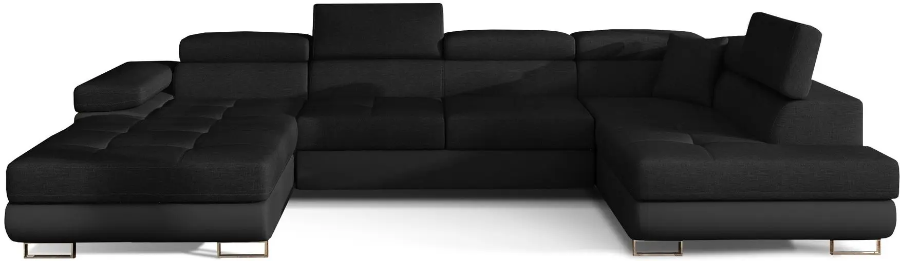 Canapea in forma de U Eltap Rodrigo Sawana 14/Soft 11 Right (Black)