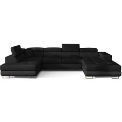 Canapea in forma de U Eltap Rodrigo Sawana 14/Soft 11 Left (Black)