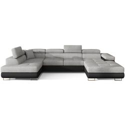 Canapea in forma de U Eltap Rodrigo Sawana 21/Soft 11 Left (Gray/Black)