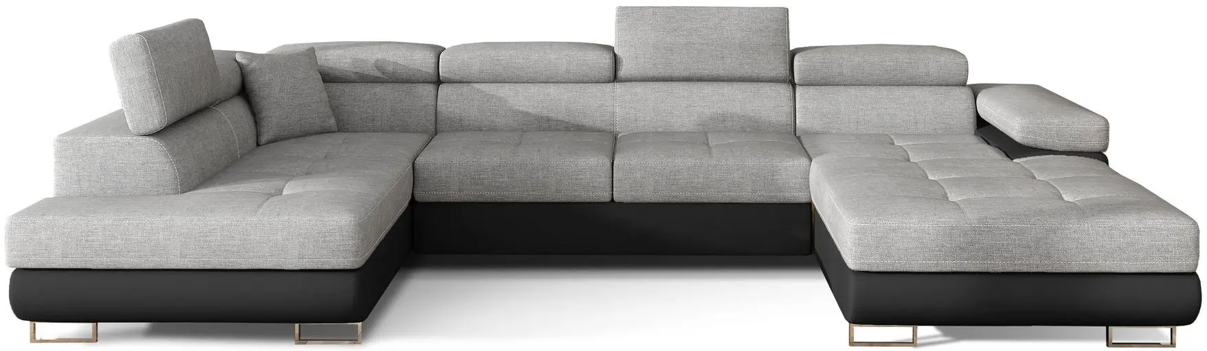 Canapea in forma de U Eltap Rodrigo Sawana 21/Soft 11 Left (Gray/Black)