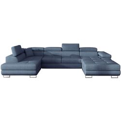 Canapea in forma de U Eltap Rodrigo Solid 77 Left (Blue)