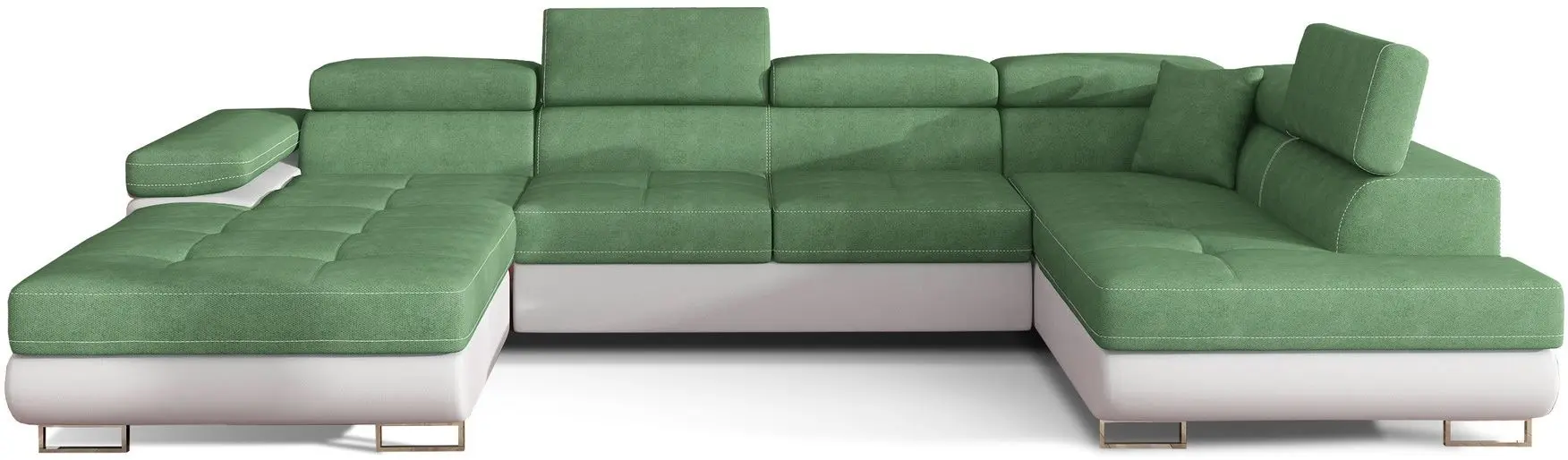 Диван П-образный Eltap Rodrigo Soro 34/Soft 17 Right (Green/White)