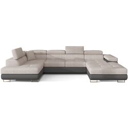 Canapea in forma de U Eltap Rodrigo Soro 83/Soft 29 Left (Gray Light/Gray Dark)