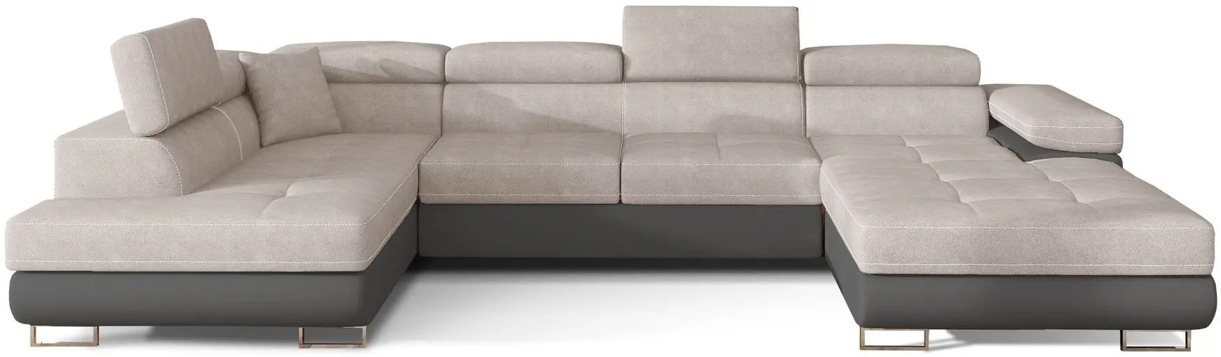 Canapea in forma de U Eltap Rodrigo Soro 83/Soft 29 Left (Gray Light/Gray Dark)