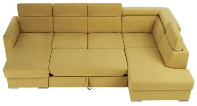 Диван П-образный раскладной Mobhaus Marieta U Left (Yellow)