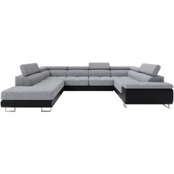 Диван П-образный Space Meble Anton U L+L Kornet 02/D8 (Gray/Black) Thumb