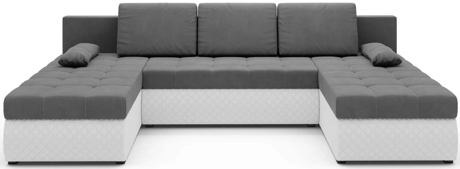 Canapea in forma de U Space Meble Bolt U M27/D511Pik (Gray/White)