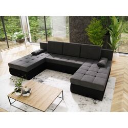 Canapea in forma de U Space Meble Bolt U M27/D8Pik (Gray/Black)