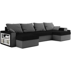 Canapea in forma de U Space Meble Boston Mikrofaza 15/Mikrofaza 27 (Black/Gray) Thumb