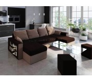 Canapea in forma de U Space Meble Boston Mikrofaza 20/Mikrofaza 05 (Brown/Beige)