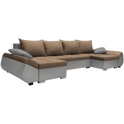 Canapea in forma de U Space Meble Korfu U Tornado 48/Tornado 16 (Brown Light/Gray) Thumb