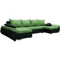 Диван П-образный Space Meble Korfu U Tornado 61/Tornado 15 (Green/Black) Thumb
