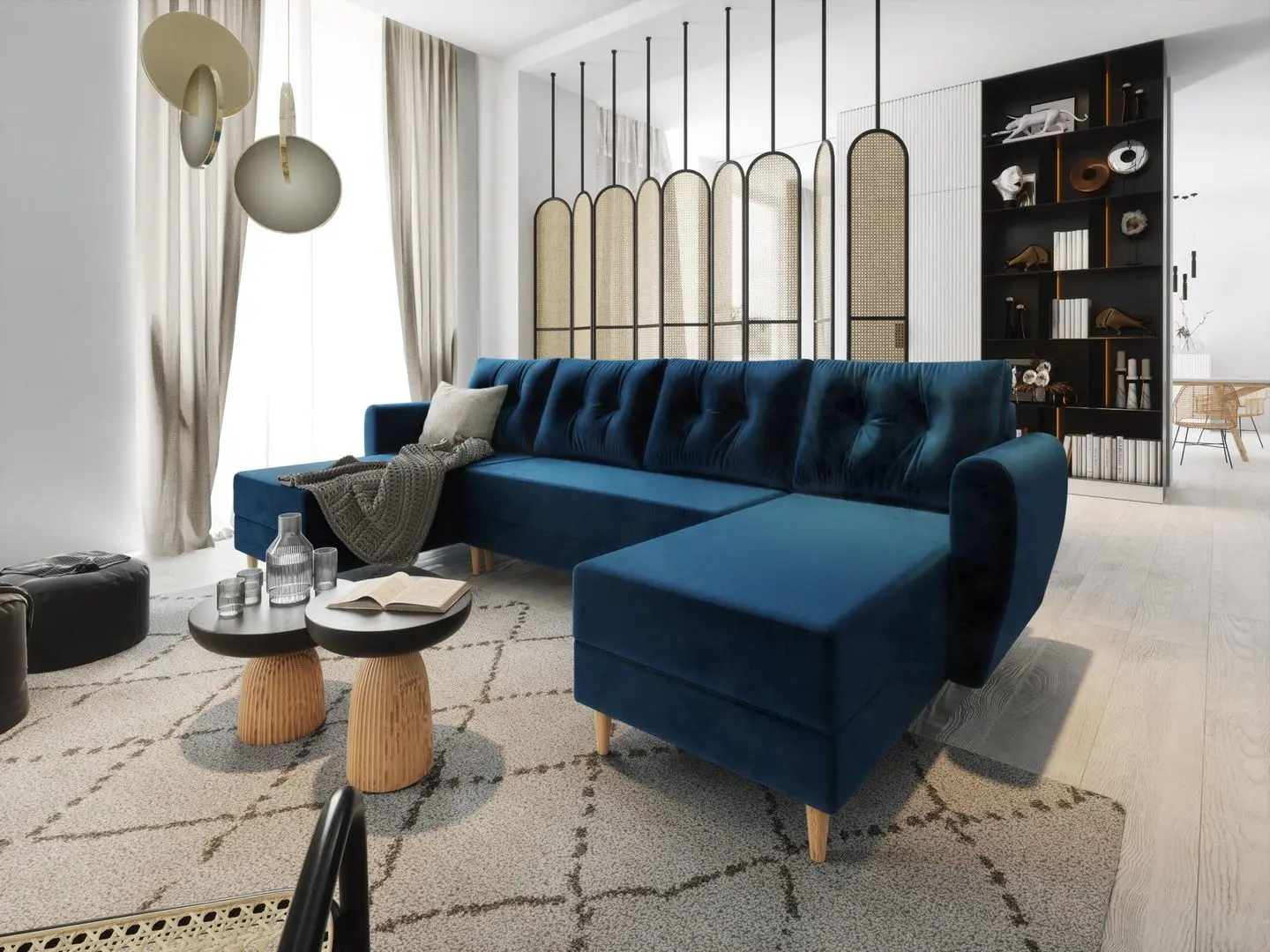 Диван П-образный Space Meble Palermo U Itaka 11 (Blue)