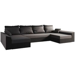 Диван П-образный Space Meble Paul U Sawana 05/Sawana 14 (Gray Dark/Black) Thumb