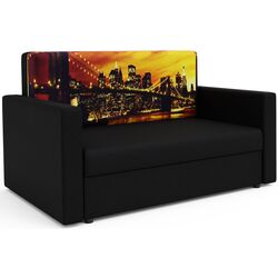 Canapea Space Meble Amerykanka Heven 120 Bridge/Sawana14 (Black) Thumb