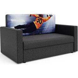 Canapea Space Meble Amerykanka Heven 120 Goal/Sawana 05 (Gray Dark) Thumb