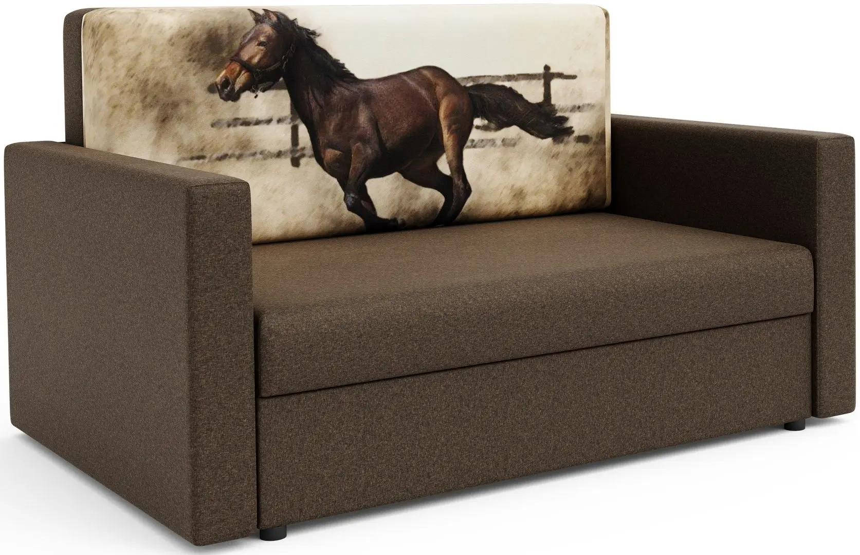 Canapea Space Meble Amerykanka Heven 120 Horse/Sawana 25 (Brown) - 7