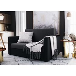 Диван Space Meble Amerykanka Heven 120 Sawana 05/Sawana 14 (Gray Dark/Black)