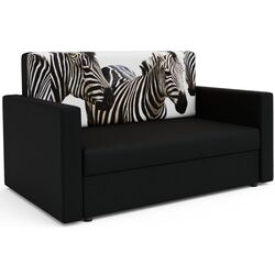 Диван Space Meble Amerykanka Heven 120 Zebra/Sawana 14 (Black) Thumb