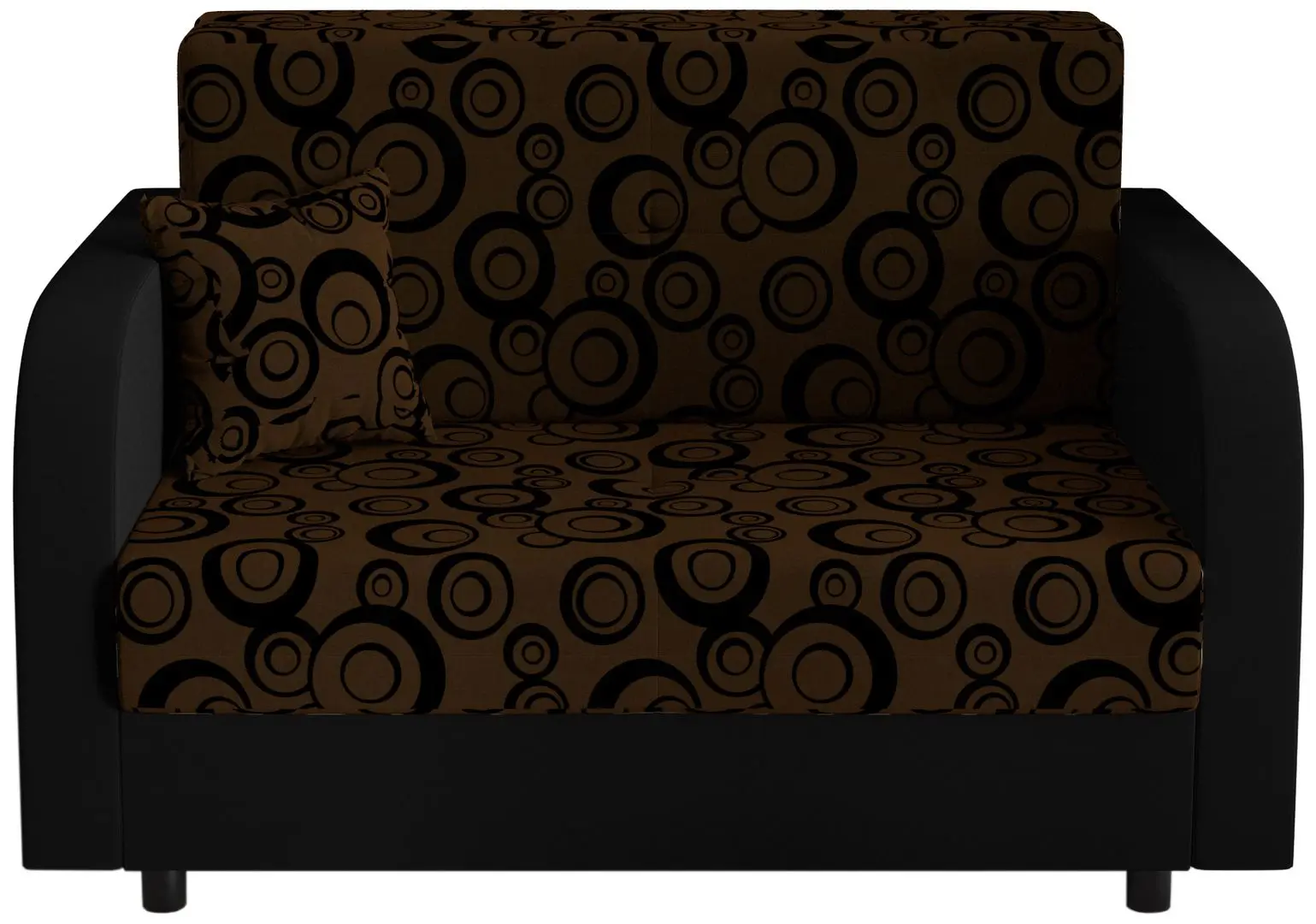 Canapea Space Meble Amerykanka Twice 120 Circle 20/Rainbow 15 (Brown/Black) - 4