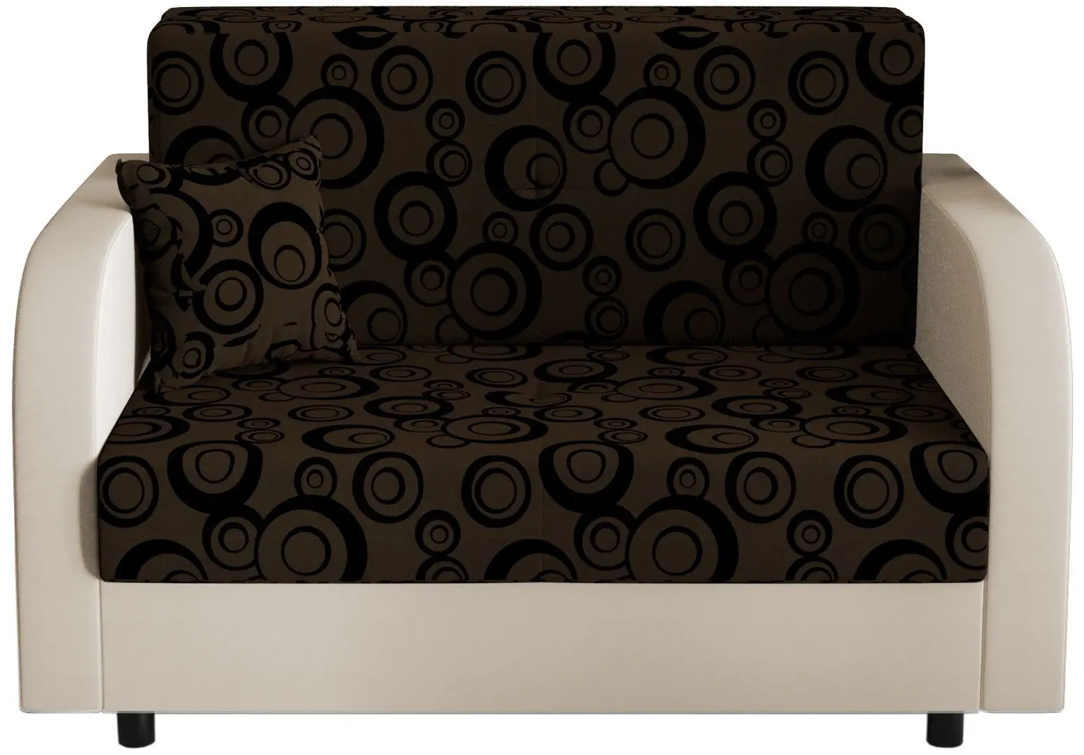 Диван Space Meble Amerykanka Twice 120 Circle 20/Rainbow 16 (Brown/Ecru) - 4