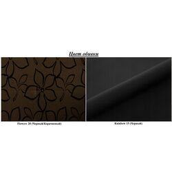 Диван Space Meble Amerykanka Twice 120 Flowers 20/Rainbow 15 (Brown/Black) Thumb