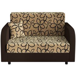 Canapea Space Meble Amerykanka Twice 120 Flowers 48/Rainbow 41 (Beige/Brown Dark) Thumb