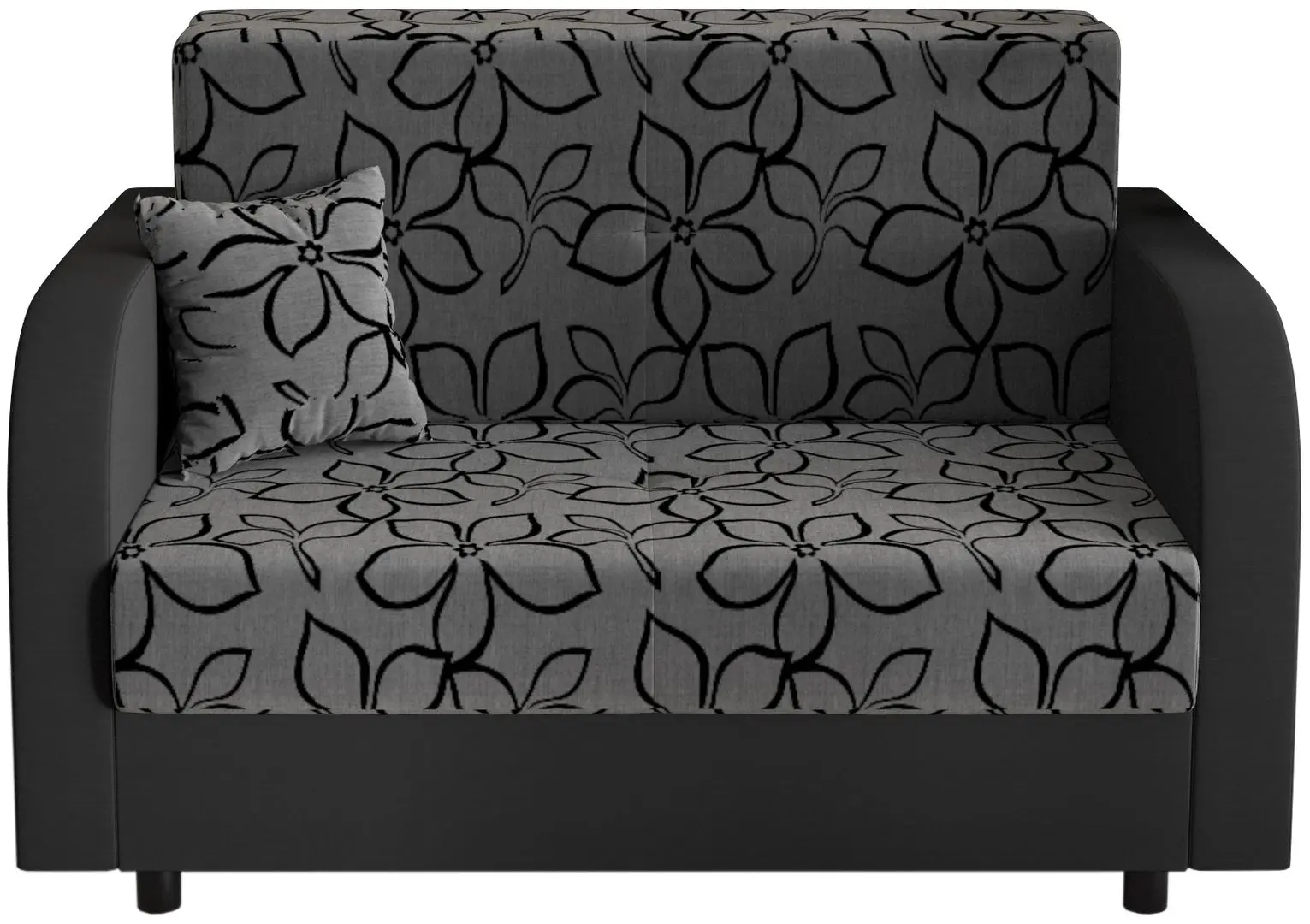 Canapea Space Meble Amerykanka Twice 120 Flowers 83/Rainbow 27 (Gray/Graphite) - 3