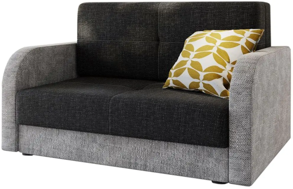 Canapea Space Meble Amerykanka Twice 120 Kornet 10/Kornet 18 (Black/Gray Light) - 4