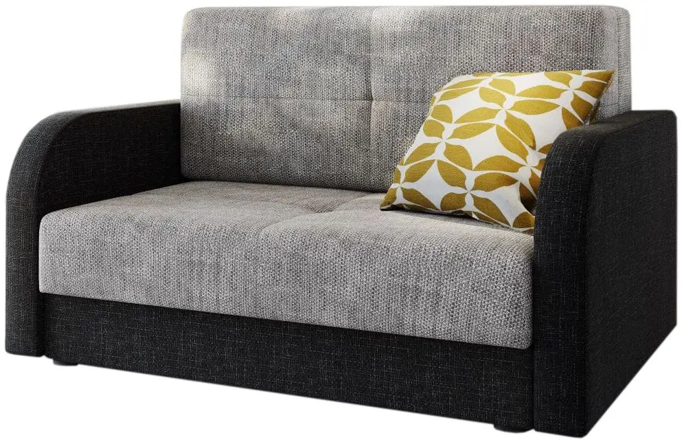 Canapea Space Meble Amerykanka Twice 120 Kornet 18/Kornet 10 (Gray Light/Black) - 4