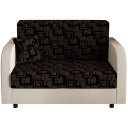 Диван Space Meble Amerykanka Twice 120 Quadro 20/Rainbow 16 (Brown/Ecru) Thumb