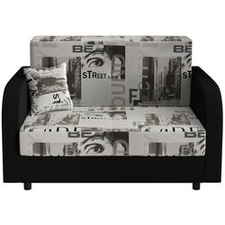 Canapea Space Meble Amerykanka Twice 120 Vibe/Rainbow 15 (Gray/Black) Thumb