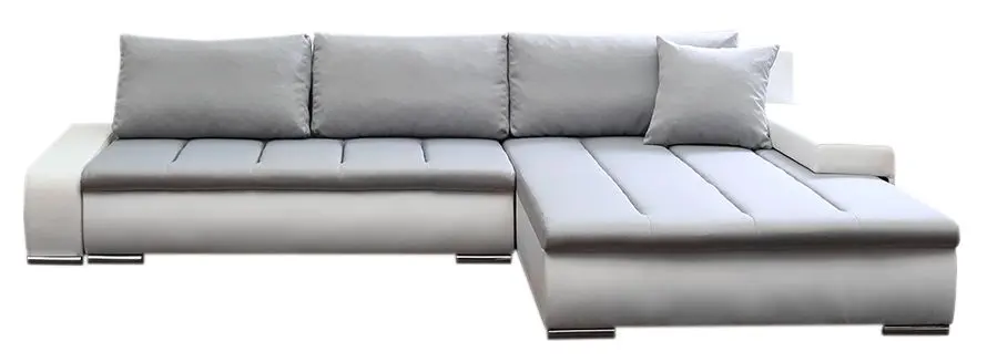 Диван угловой Platan Tivano 02 (White/Light Gray)
