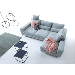 Canapea de colt extensibila Mobhaus Sati Right (Mint) Thumb